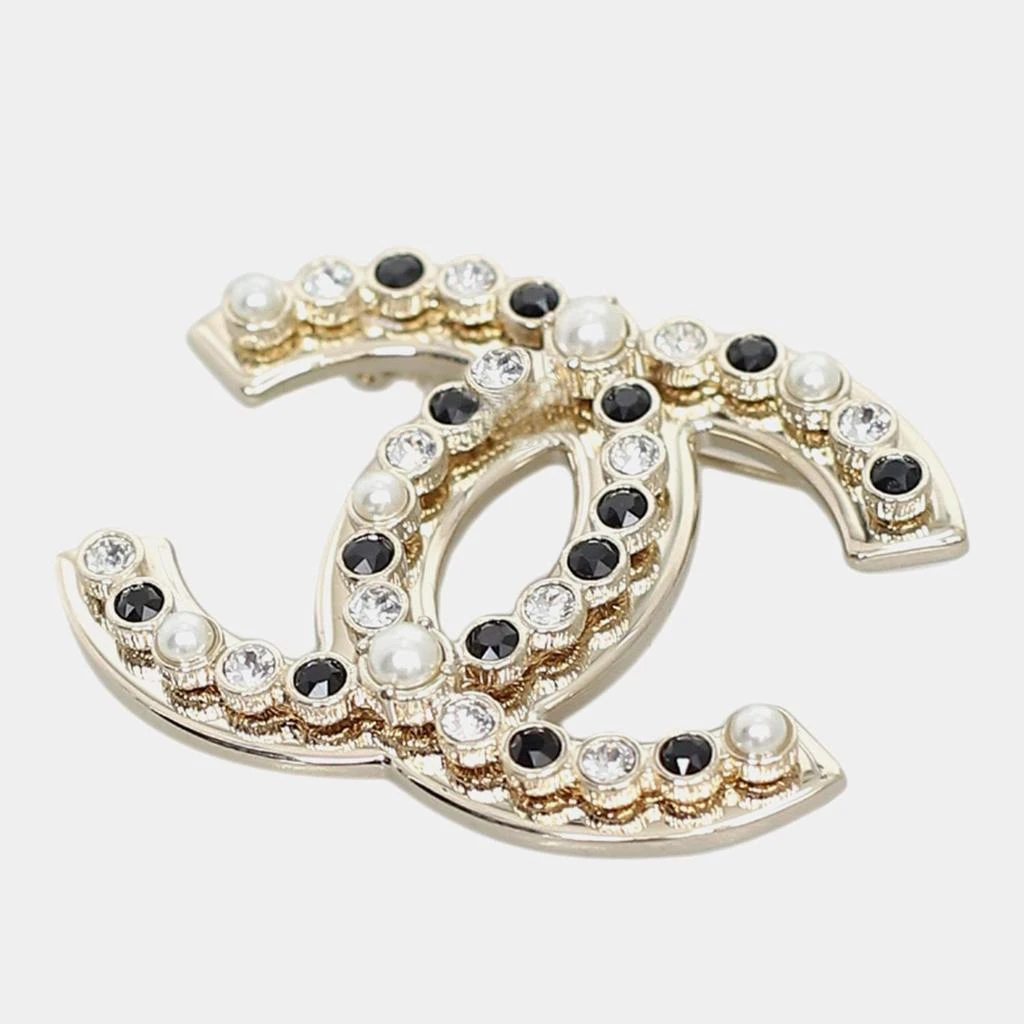 商品[二手商品] Chanel|Chanel B23 Rhinestone & Faux Pearl CC Brooch,价格¥9005,第2张图片详细描述