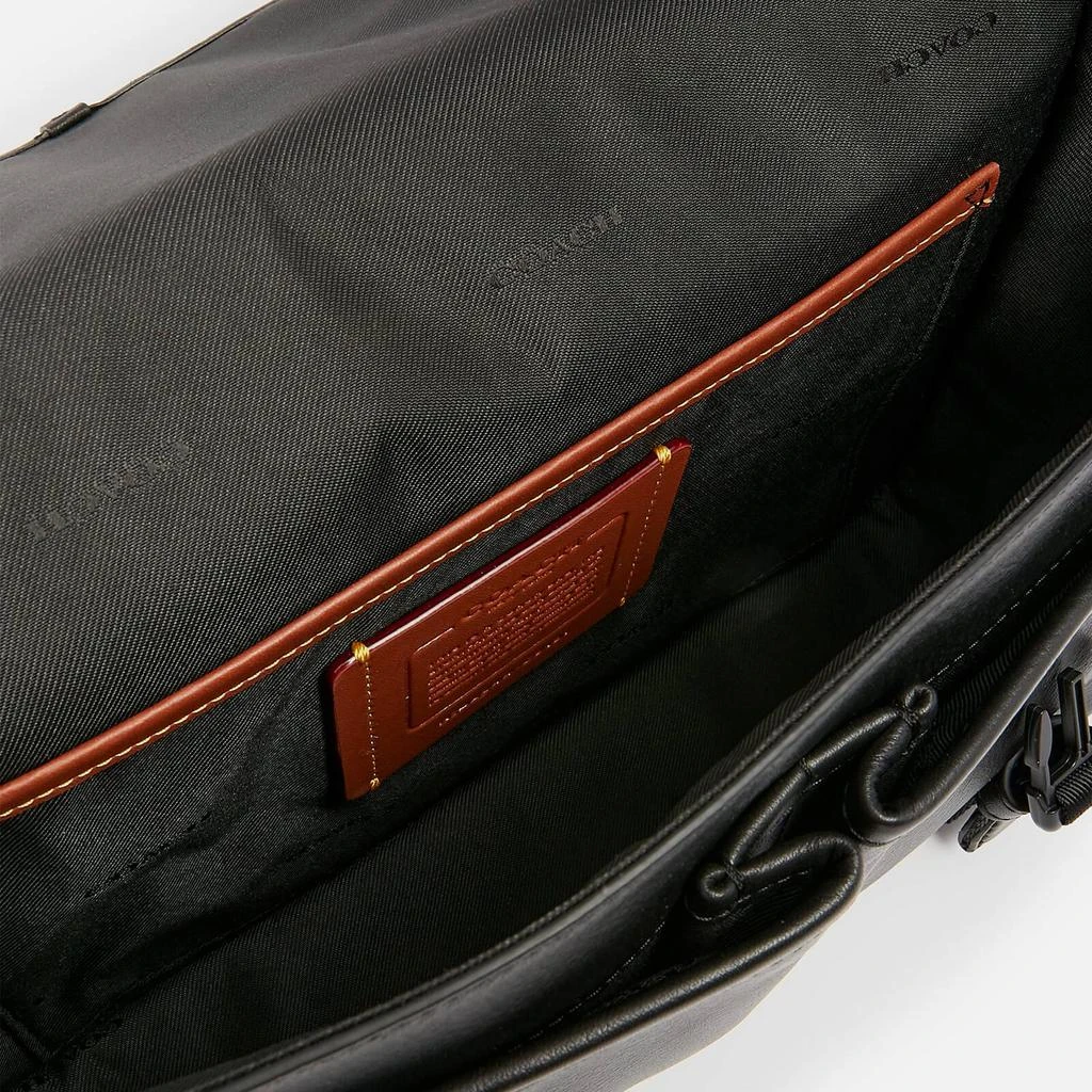 商品Coach|Coach Men's League Smooth Leather Messenger Bag - Black,价格¥2643,第3张图片详细描述