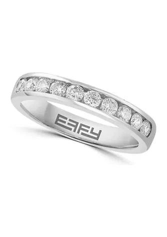 商品Effy|1 2 Ct. T.w. Diamond Band In 18K White Gold,价格¥12504,第1张图片