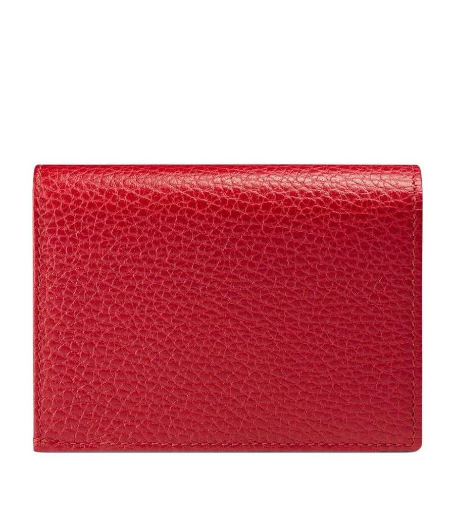 商品Gucci|Leather Double G Card Holder,价格¥3417,第3张图片详细描述