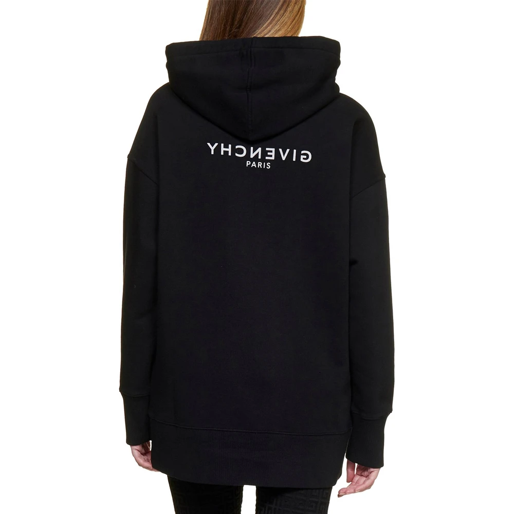 GIVENCHY 女士黑色棉质连帽卫衣 BWJ01Z3Z5W-001 商品