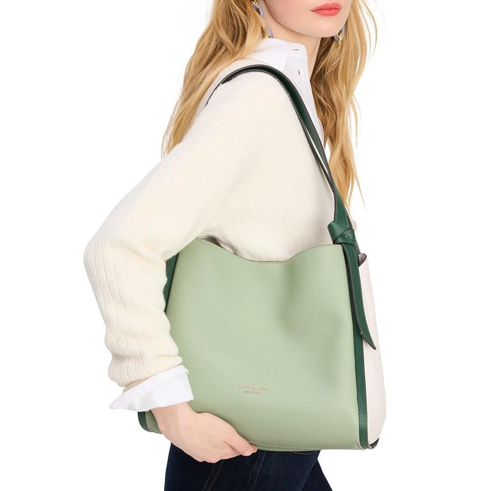 商品Kate Spade|Knott Large Leather Shoulder Bag,价格¥1808,第4张图片详细描述