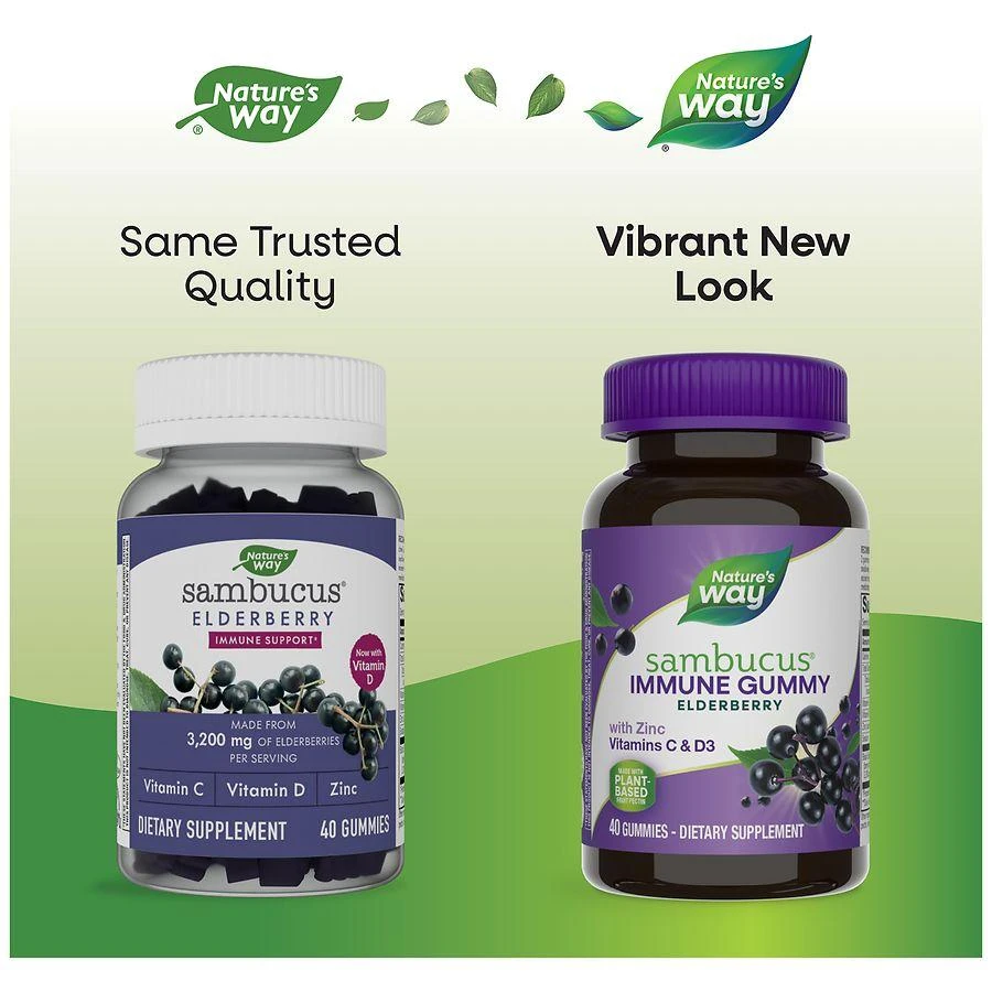商品Nature's Way|Sambucus Gummies Elderberry,价格¥104,第5张图片详细描述