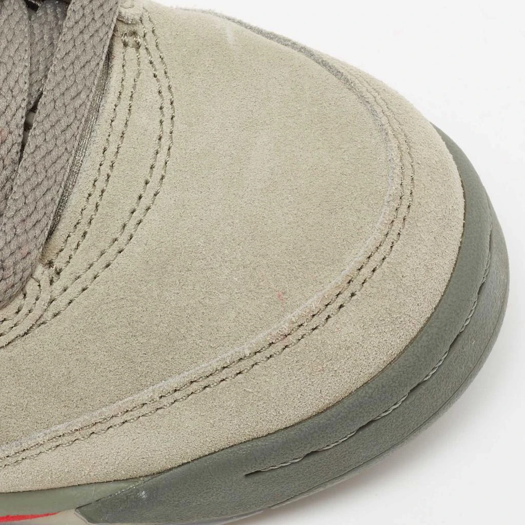 Jordan Grey Suede Air Jordan Retro 5 High Top Sneakers Size 36 商品
