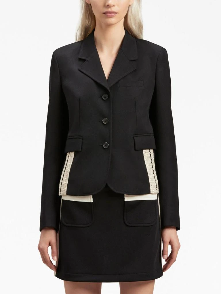 商品Palm Angels|BLAZER NEGRA CORTA BANDA BICOLOR,价格¥4840,第3张图片详细描述