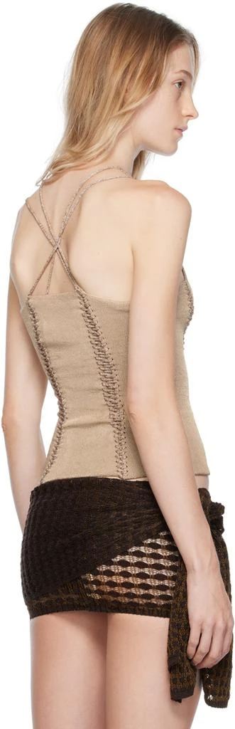 商品Isa Boulder|Beige Mirror Tank Top,价格¥1310,第3张图片详细描述