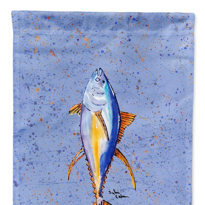 商品Caroline's Treasures|28 x 40 in. Polyester Fish Tuna Flag Canvas House Size 2-Sided Heavyweight,价格¥329,第1张图片