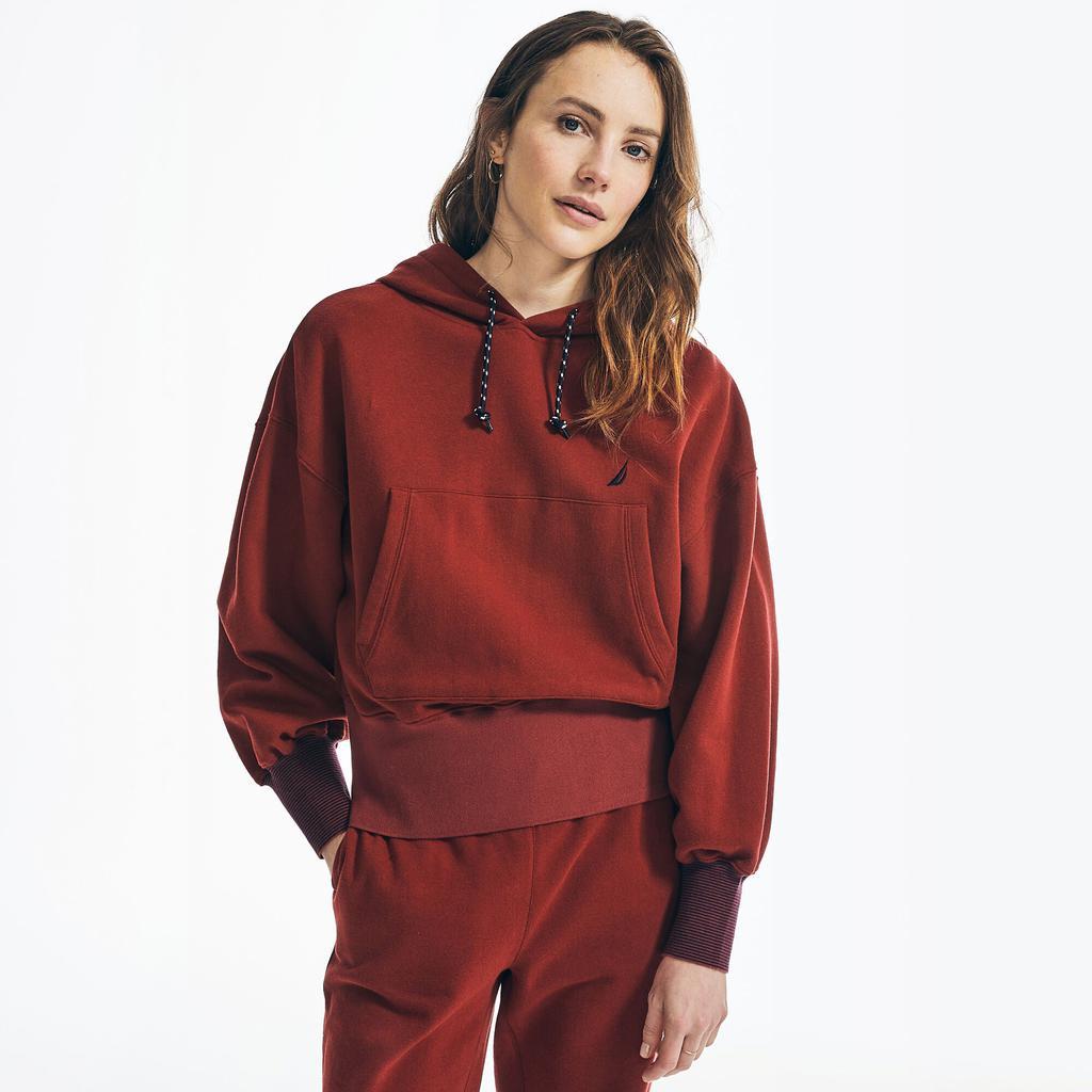 商品Nautica|Nautica Womens Blouson-Sleeve Pullover Hoodie,价格¥173,第5张图片详细描述