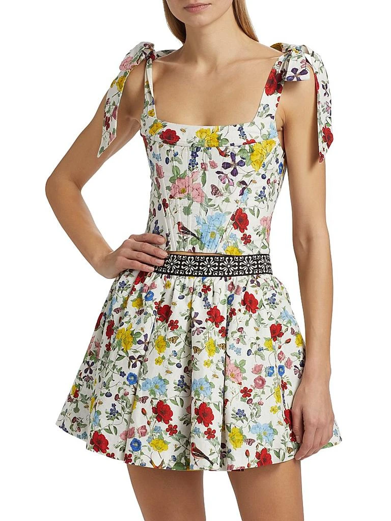 商品Alice + Olivia|Clara Bow-Accented Bustier Top,价格¥782,第3张图片详细描述