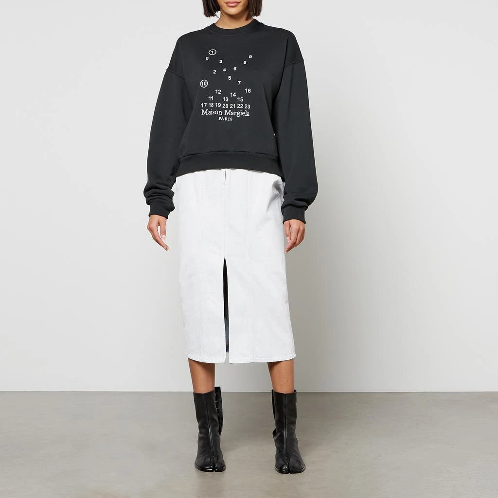 商品MAISON MARGIELA|Maison Margiela Numbers Cotton-Jersey Sweatshirt,价格¥1994,第3张图片详细描述