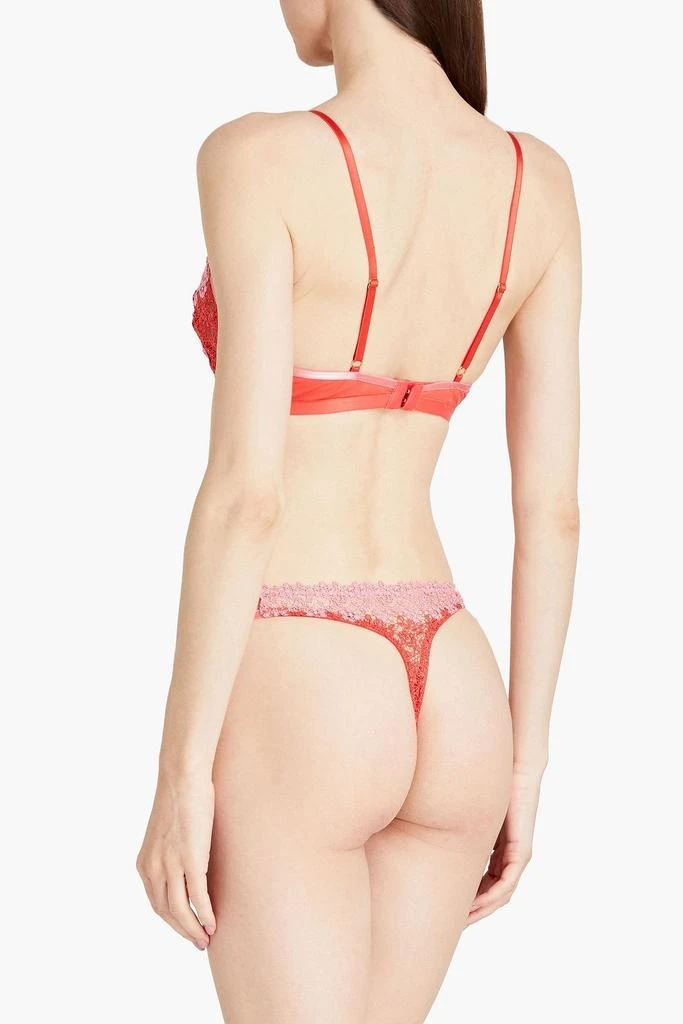 商品Cosabella|Veneto two-tone corded lace low-rise thong,价格¥129,第3张图片详细描述