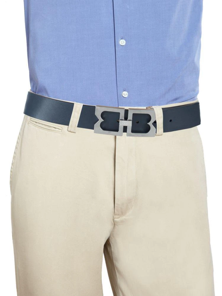 商品Bruno Magli|Double-Buckle Leather Belt,价格¥798,第3张图片详细描述
