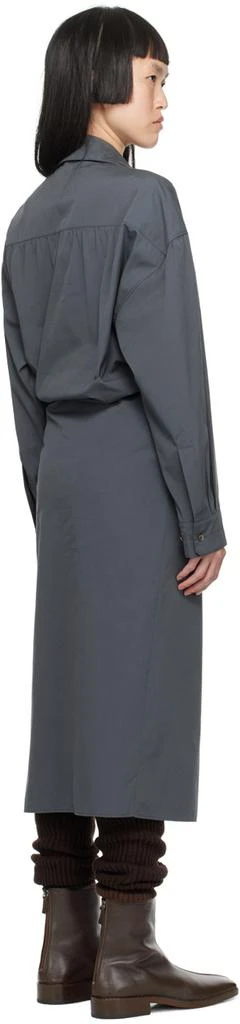 商品Lemaire|Gray Twisted Midi Dress,价格¥3451,第3张图片详细描述