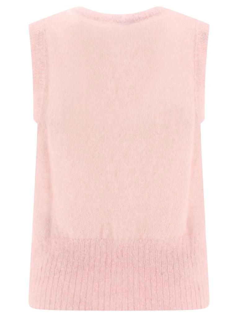 商品Ganni|Mohair Tie String Vest Knitwear Pink,价格¥1064,第2张图片详细描述