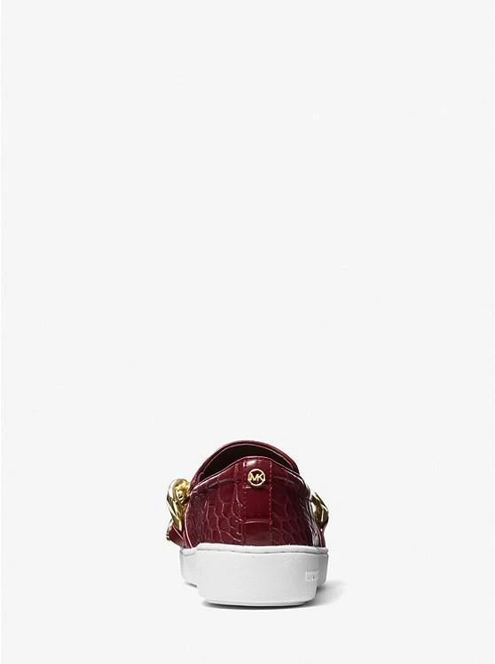 商品Michael Kors|Keaton Embellished Crocodile Embossed Slip-On Sneaker,价格¥407,第3张图片详细描述