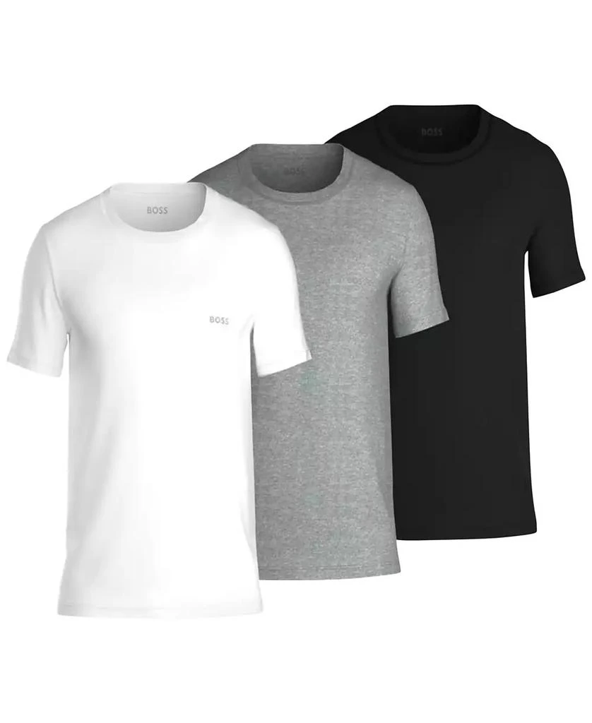 商品Hugo Boss|Men's 3-Pk. Classic Assorted Solid Color Crewneck T-Shirts,价格¥205,第1张图片