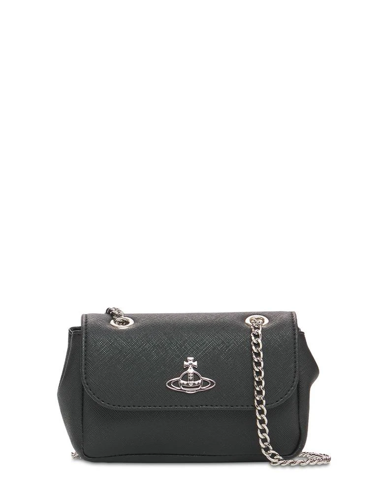 商品Vivienne Westwood|Small Derby Faux Leather Shoulder Bag,价格¥1176,第1张图片