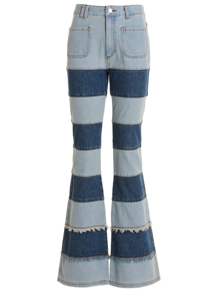 商品ANDERSSON BELL|Andersson Bell Mahina Patchwork-Stripe Wide-Leg Jeans,价格¥1100,第1张图片