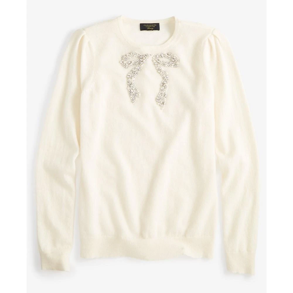 商品Charter Club|Women's 100% Cashmere Embellished Bow Sweater, Created for Macy's,价格¥596,第4张图片详细描述