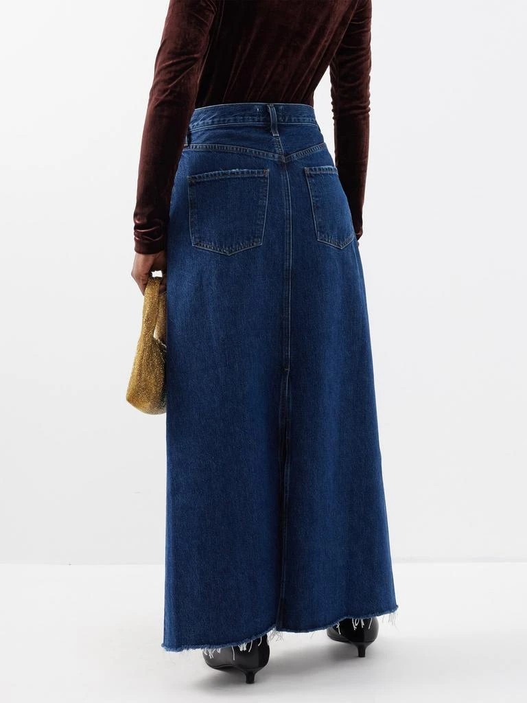 商品AGOLDE|Hilla organic-cotton blend denim maxi skirt,价格¥1231,第5张图片详细描述