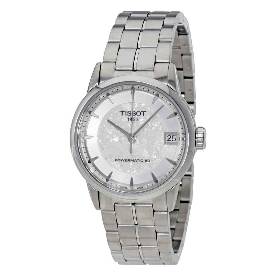 商品Tissot|Luxury Powermatic 80 Silver Dial Ladies Watch T086.207.11.031.10,价格¥1885详情, 第3张图片描述