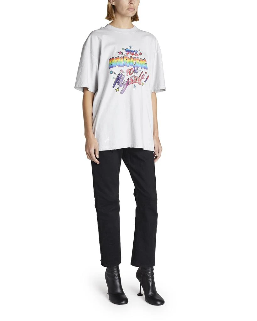商品Balenciaga|Logo Typographic Oversized Vintage T-Shirt,价格¥1734,第3张图片详细描述