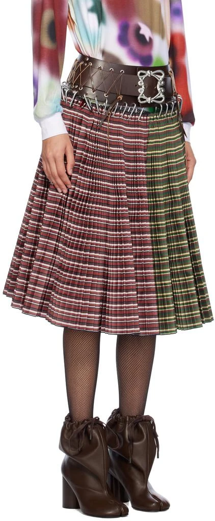 商品CHOPOVA LOWENA|Red & Green June Knee Carabiner Midi Skirt,价格¥6192,第2张图片详细描述