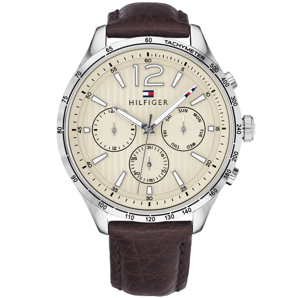 商品Tommy Hilfiger|Tommy Hilfiger Men's Classic Beige Dial Watch,价格¥1399,第1张图片