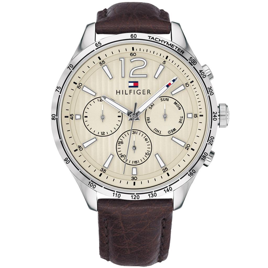 商品Tommy Hilfiger|Tommy Hilfiger Men's Classic Beige Dial Watch,价格¥1299,第1张图片