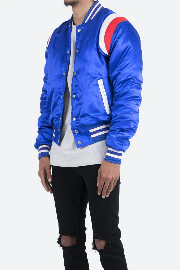 商品MNML|Teddy Bomber Jacket - Blue/Red,价格¥320,第2张图片详细描述