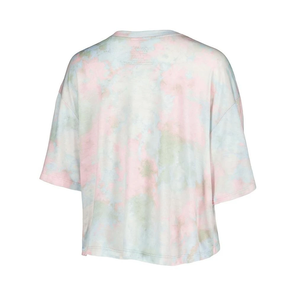 商品Majestic|Women's Threads Houston Astros Cooperstown Collection Tie-Dye Boxy Cropped Tri-Blend T-shirt,价格¥373,第3张图片详细描述