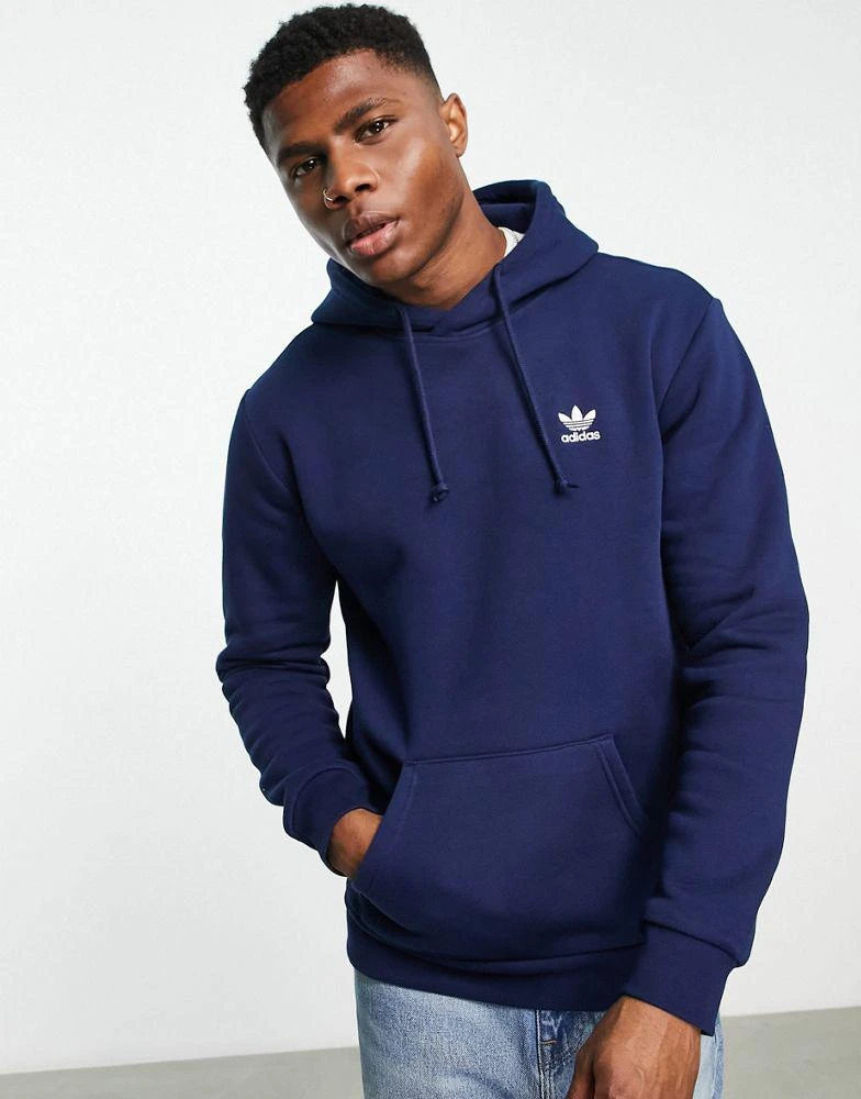 商品Adidas|adidas Originals Trefoil Essentials logo hoodie in navy,价格¥441,第4张图片详细描述