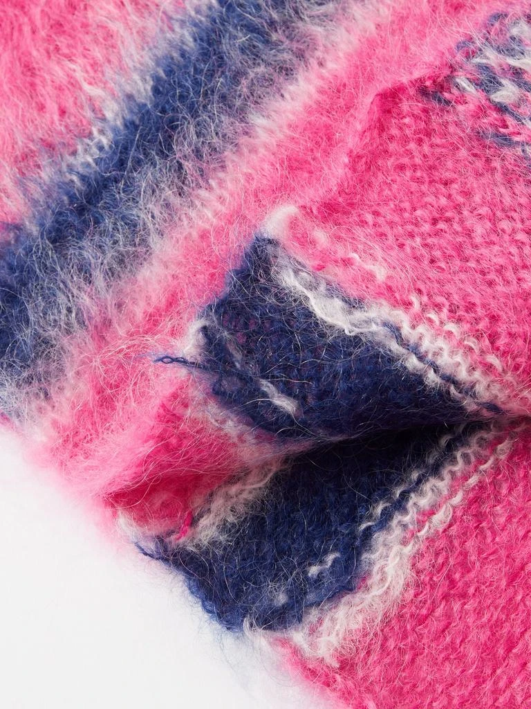 商品Marni|Striped knitted wool-blend scarf,价格¥1739,第3张图片详细描述
