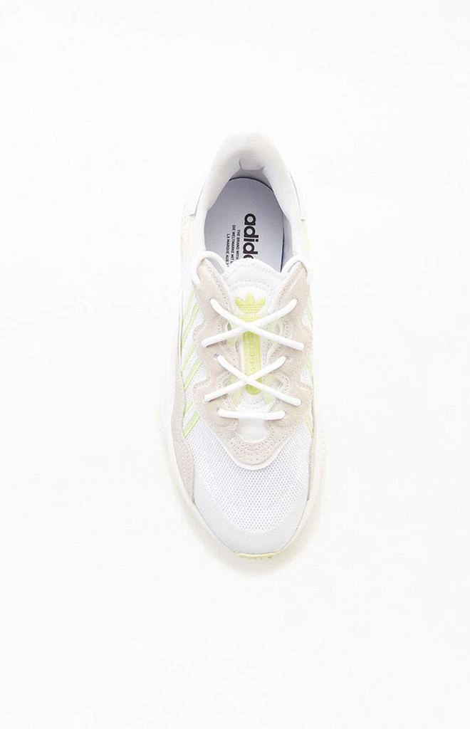 Women's White & Green Ozweego Sneakers 商品