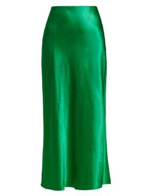 商品Vince|Split Satin Midi Skirt,价格¥1286,第5张图片详细描述