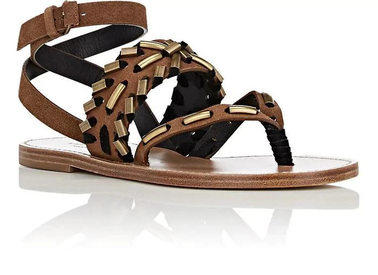 商品Alberta Ferretti|Embellished Suede Sandals,价格¥2895,第2张图片详细描述