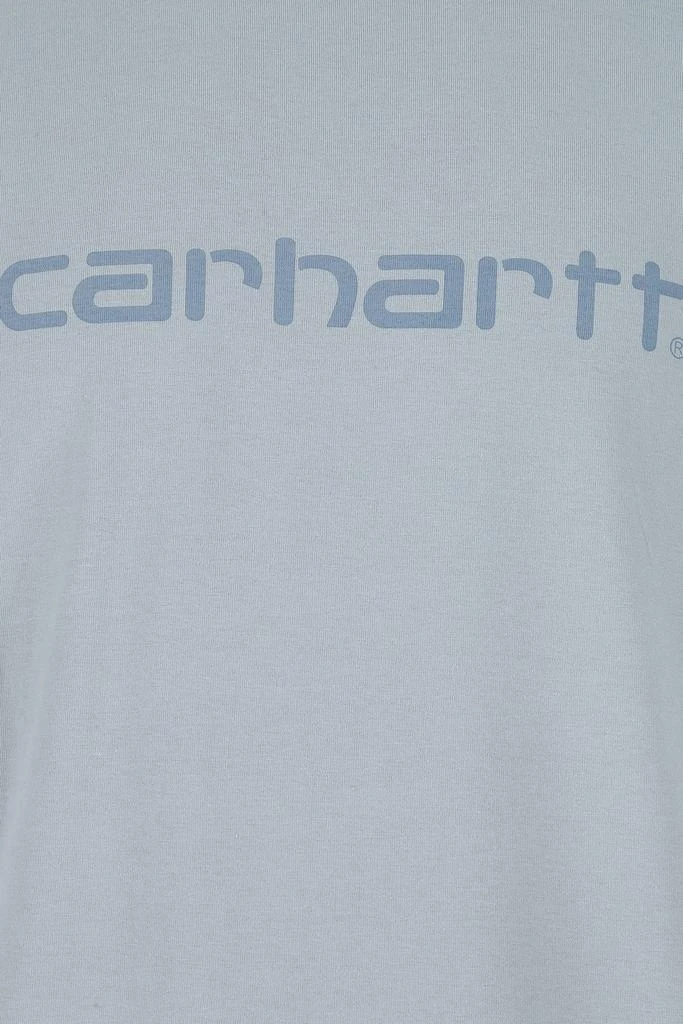 商品Carhartt|Pastel light-blue cotton S/S Script t-shirt,价格¥119,第2张图片详细描述