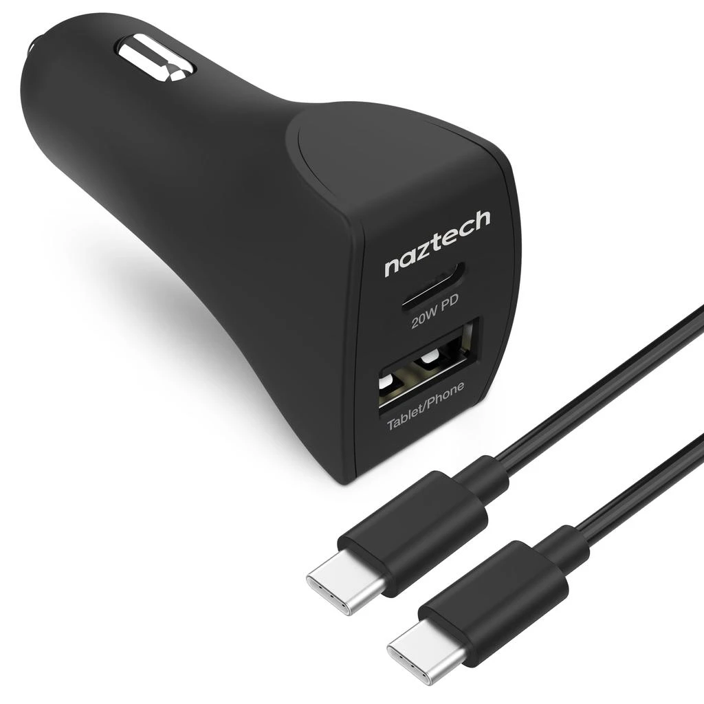 商品Naztech|Naztech 20W USB-C PD+12W USB Car Charger,价格¥310,第2张图片详细描述