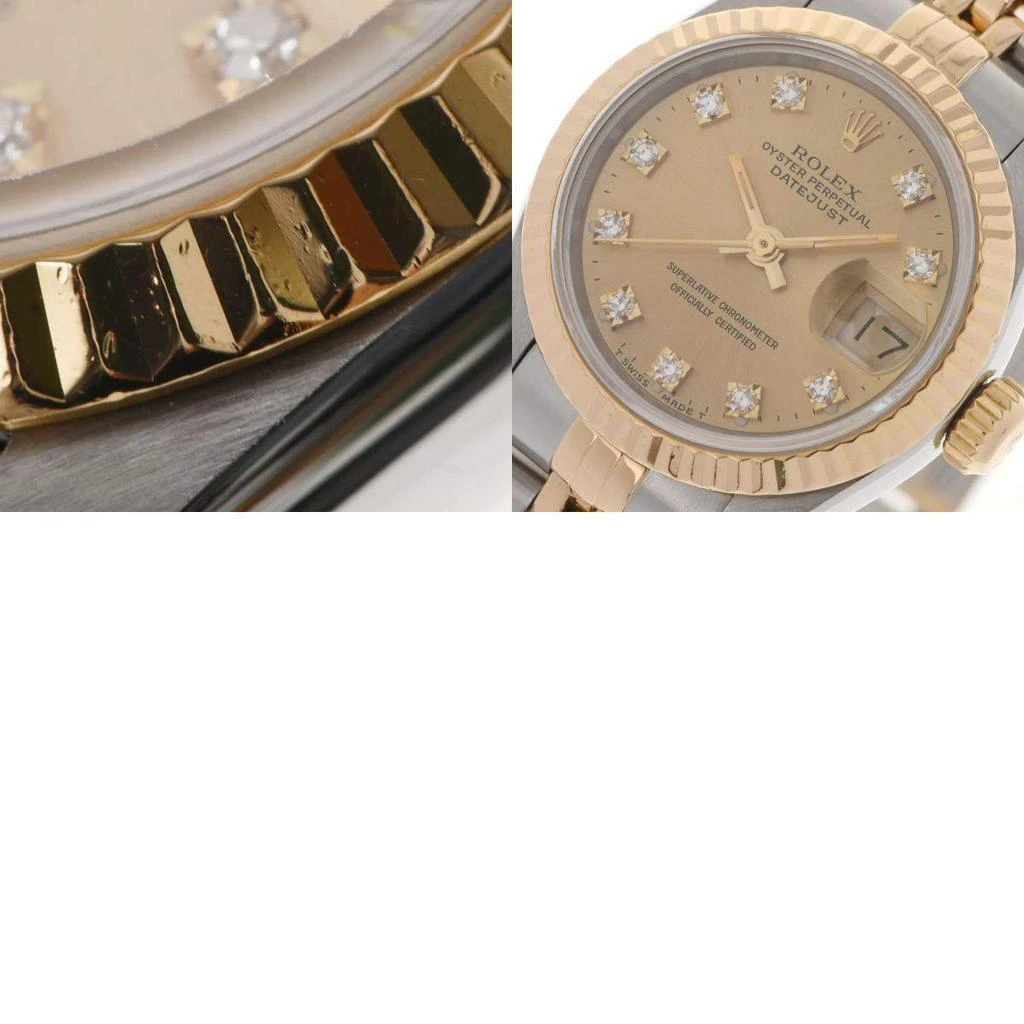Rolex Champagne Diamonds 18K Yellow Gold And Stainless Steel Datejust 69173 Women's Wristwatch 26 mm 商品