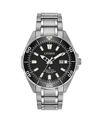 商品Citizen|Men's Eco-Drive Promaster Diver Super Titanium Bracelet Watch,价格¥3909,第1张图片