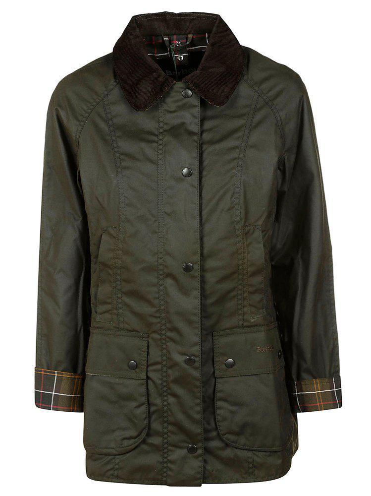 商品Barbour|Barbour Beadnell Waxed Button-Up Jacket,价格¥2060-¥2780,第1张图片