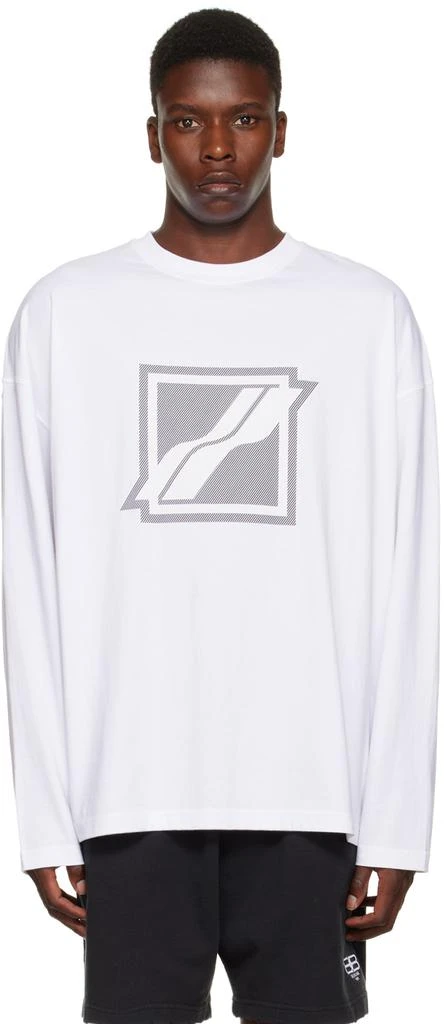 商品We11done|White Bonded Long Sleeve T-Shirt,价格¥717,第1张图片