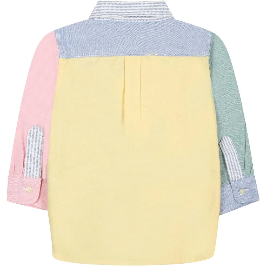 商品Ralph Lauren|Multicolored Shirt For Babies With Logo,价格¥991,第2张图片详细描述