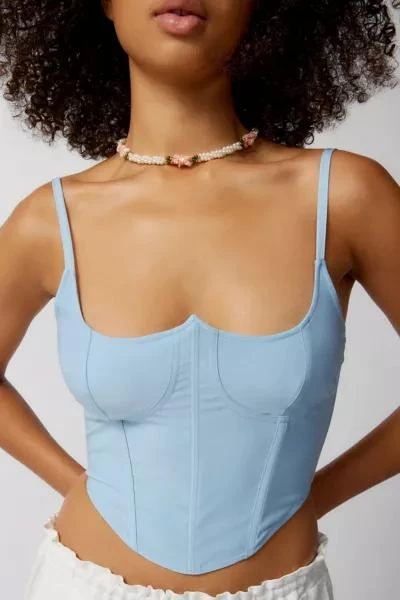 商品Urban Outfitters|UO Serene Lace-Up Bustier Cami,价格¥115,第3张图片详细描述