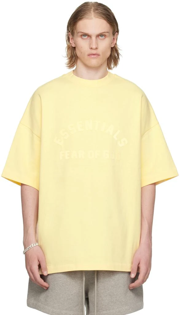 商品Essentials|Yellow Crewneck T-Shirt,价格¥553,第1张图片