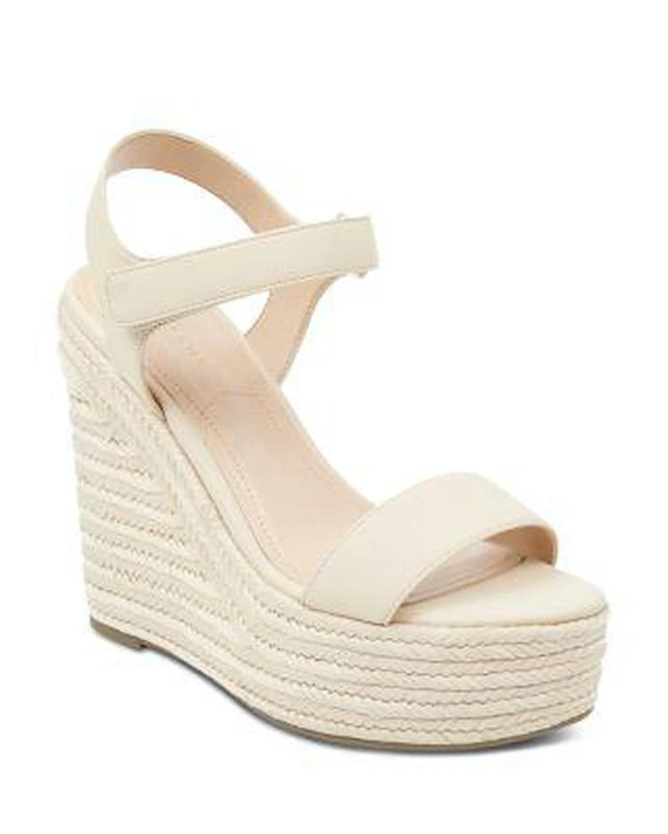 商品KENDALL & KYLIE|KENDALL and KYLIE Women's Grand Platform Wedge Espadrille Sandals ,价格¥208,第1张图片