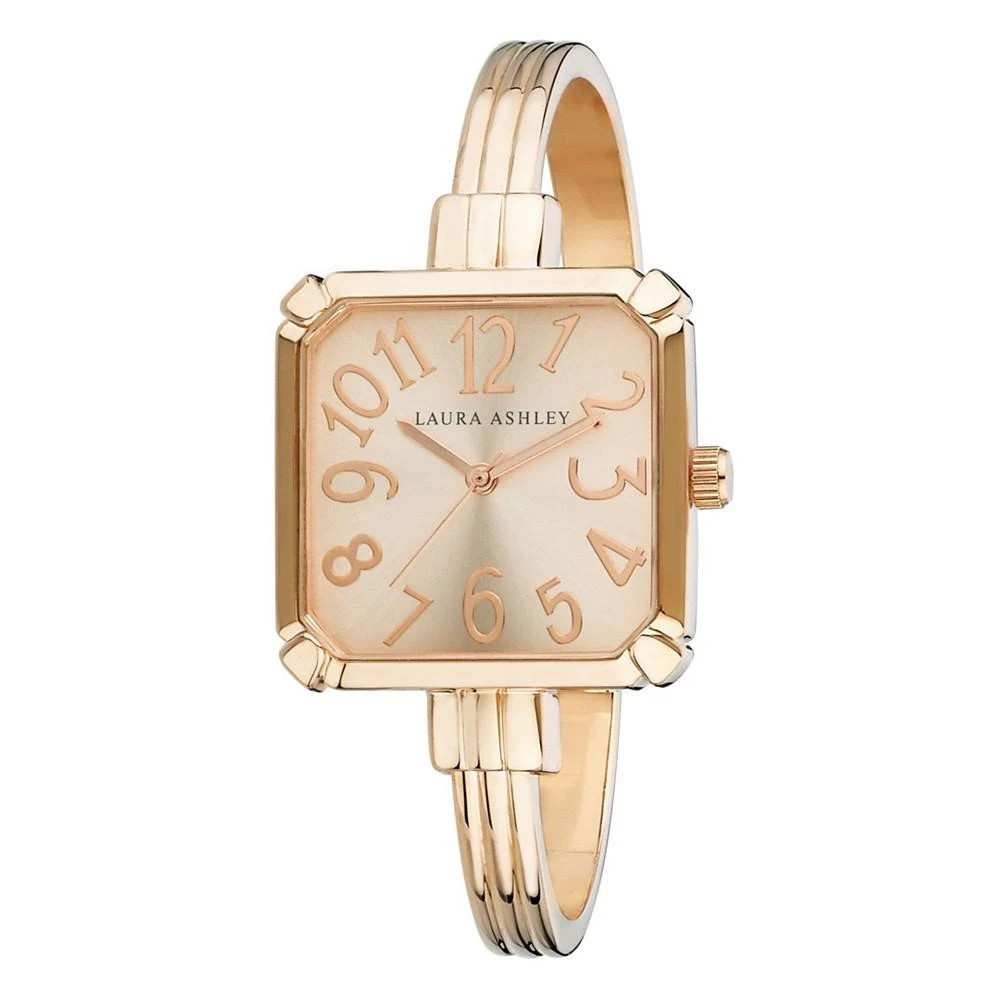 商品Laura Ashley|Rose Gold Skinny Bangle Square Watch,价格¥606,第1张图片