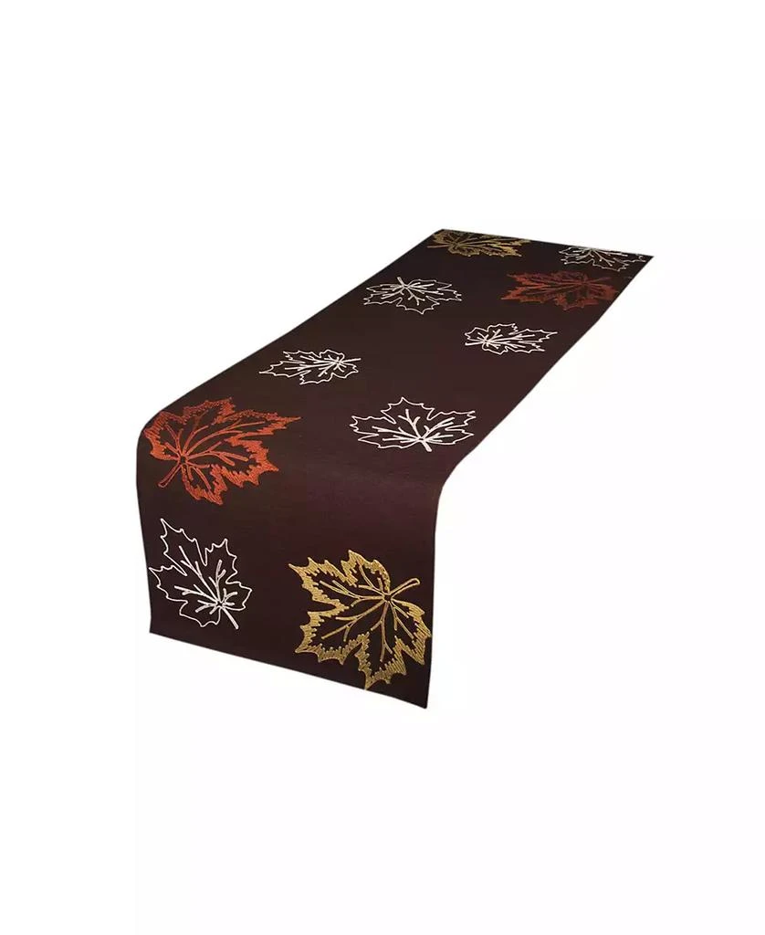 商品Xia Home Fashions|Rustic Autumn Embroidered Fall Table Runner, 36" x 16",价格¥287,第1张图片