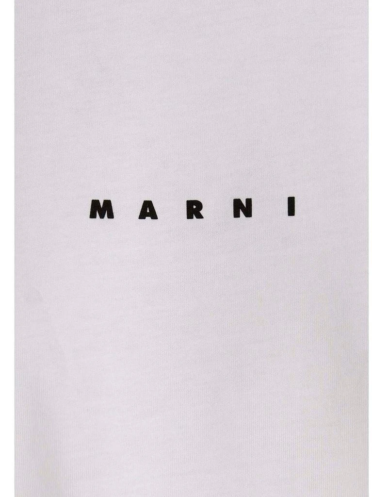 商品Marni|Marni Logo-Printed Crewneck T-Shirt,价格¥1180-¥1839,第4张图片详细描述