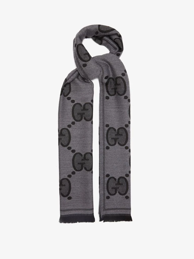 商品Gucci|GG-jacquard wool scarf,价格¥3628,第1张图片